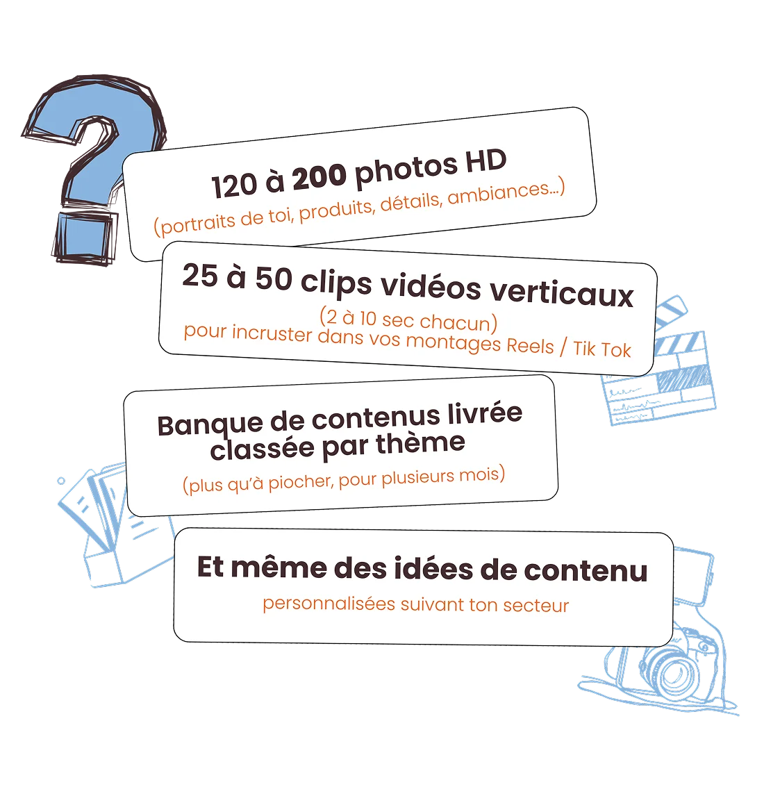 Ce que tu reçois - 50 à 150 photos HD, clips vidéos, contenu complet